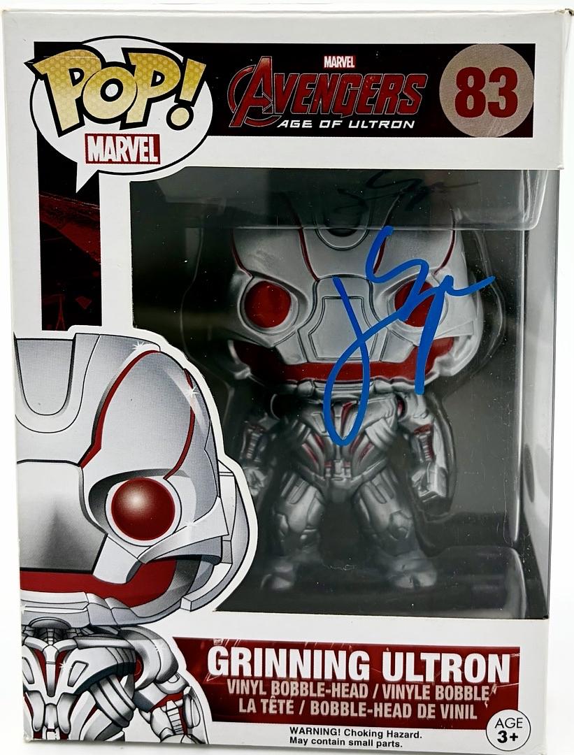 James Spader signed "Grinning Ultron" Funko #83 (Avengers) - JSA COA